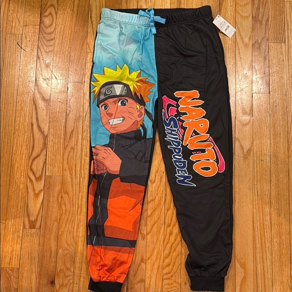 Naruto Shippuden Kids Jogger Pants - Black and Blue - Picture 1 of 3